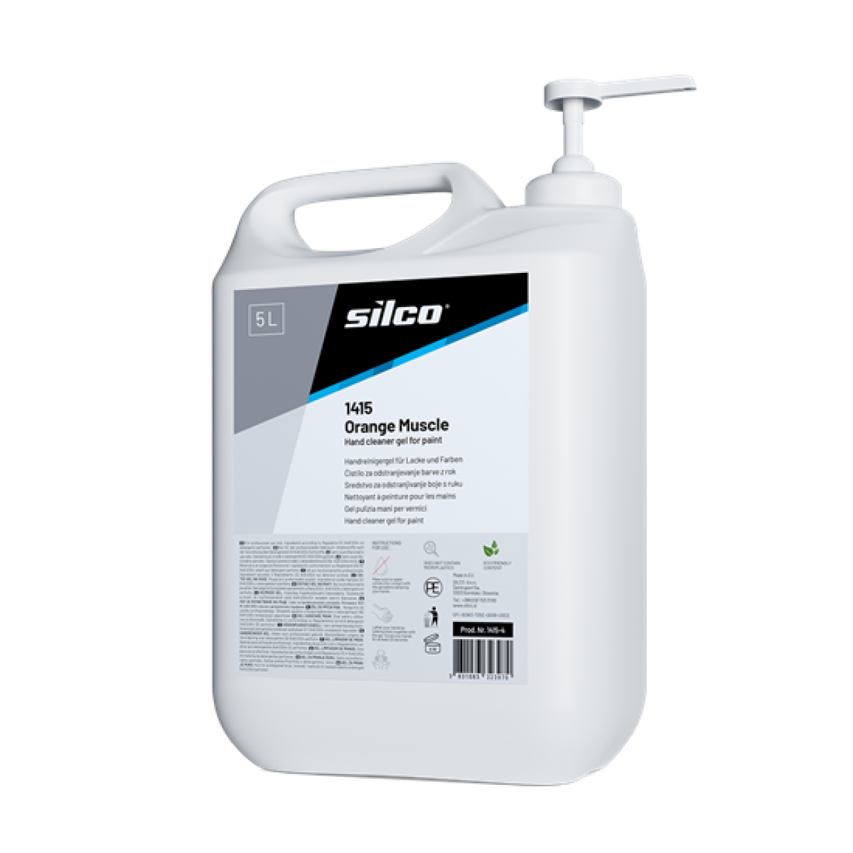 1415 Orange Muscle Hand cleaner gel for paint 5L